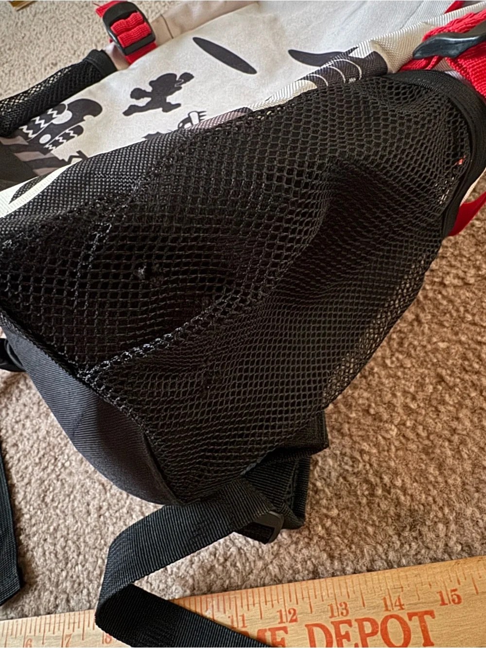 Super Mario Backpack with Red Accents